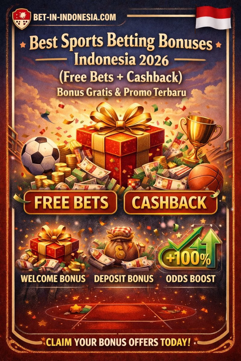 Best Sports Betting Bonuses Indonesia 2026 (Free Bets + Cashback) 🇮🇩 | Bonus Gratis & Promo Terbaru