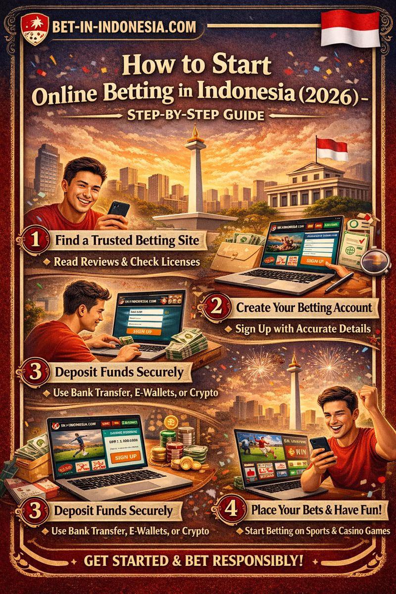 How to Start Online Betting in Indonesia (2026) โ Beginner Steps + Tips (Panduan Pemula) ๐ฎ๐ฉ