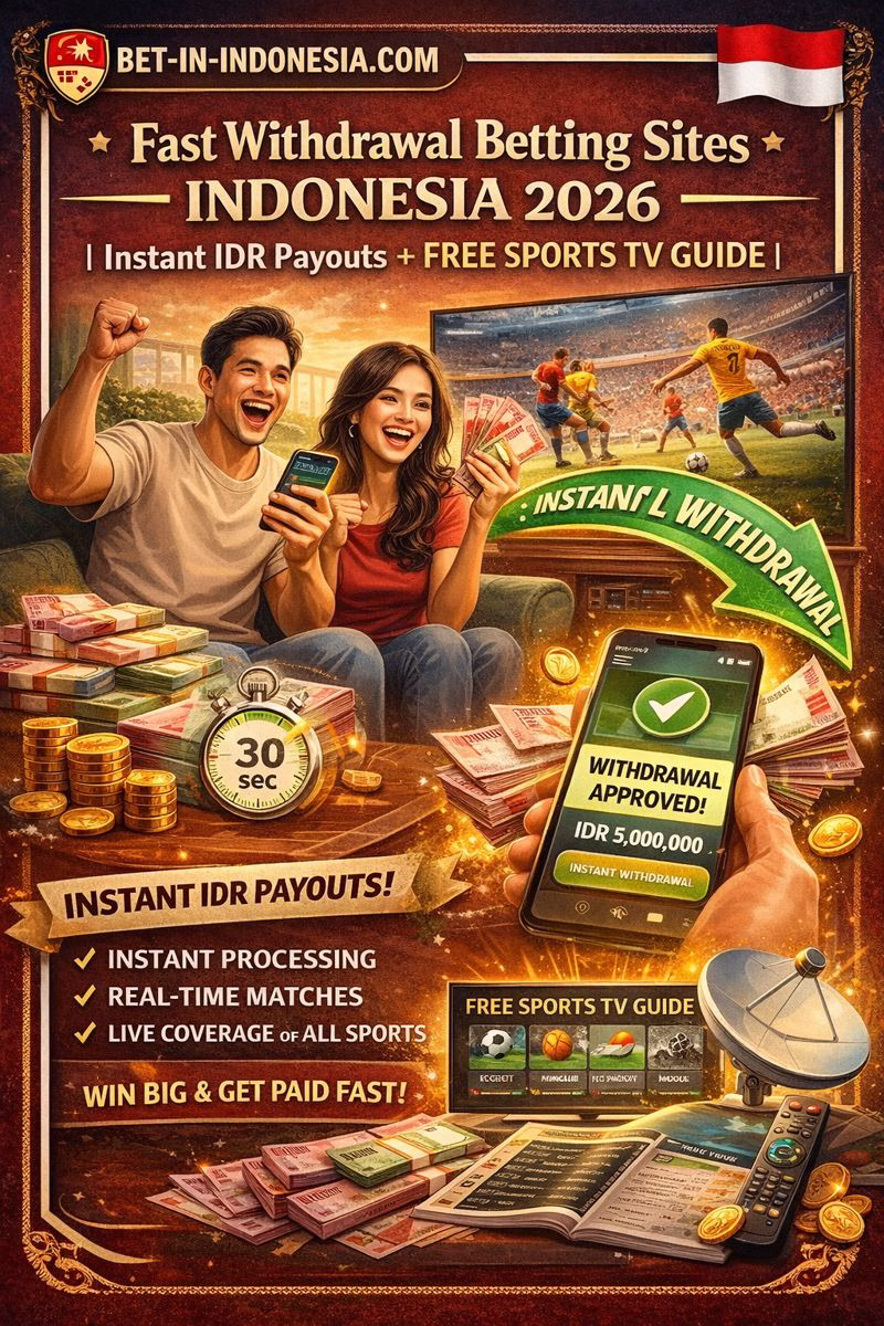 Fast Withdrawal Betting Sites Indonesia 2026 🇮🇩 (Instant IDR Payouts) + Free Sports TV Guide