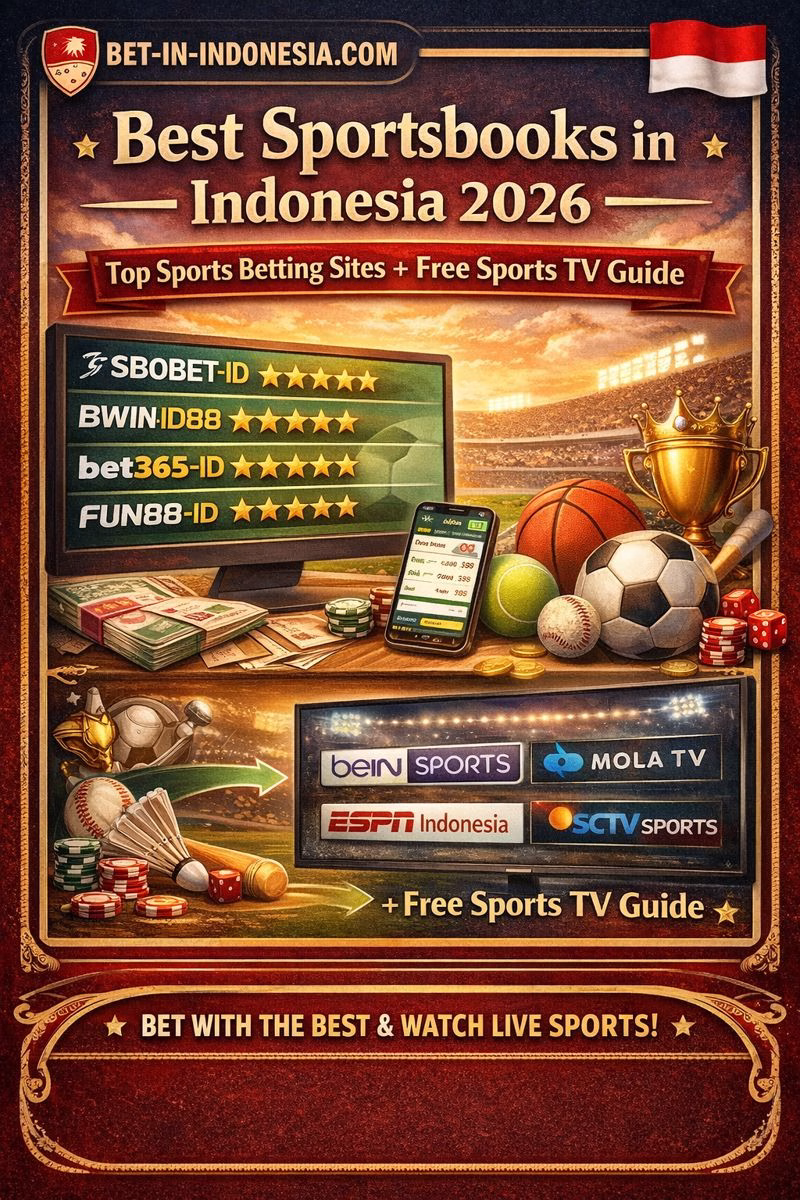 Best Sportsbooks in Indonesia 2026 🇮🇩 (Top Sports Betting Sites + Free Sports TV)
