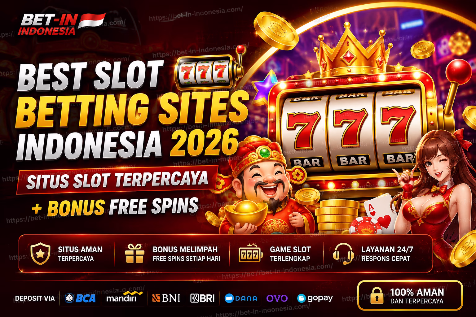 Best Slot Betting Sites Indonesia 2026 Situs Slot Terpercaya + Bonus Free Spins
